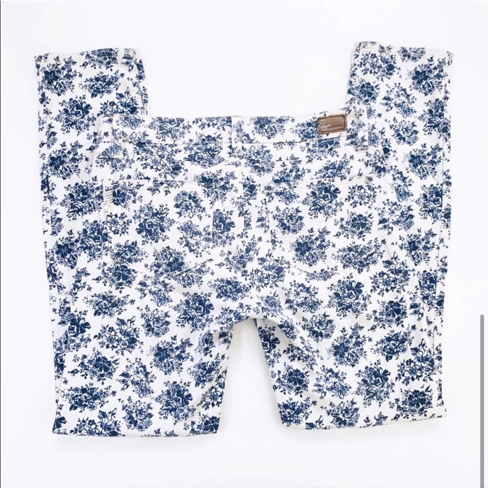 PAIGE Peg Floral Skinny Jeans - Picture 5 of 6